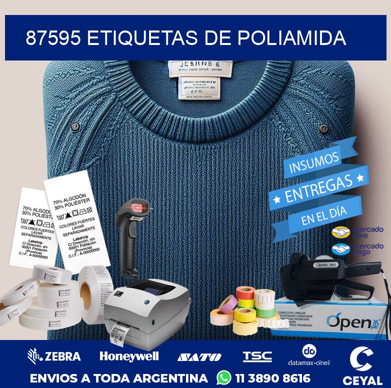 87595 ETIQUETAS DE POLIAMIDA