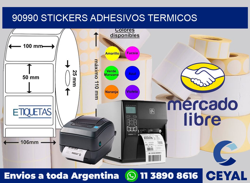 90990 stickers adhesivos termicos