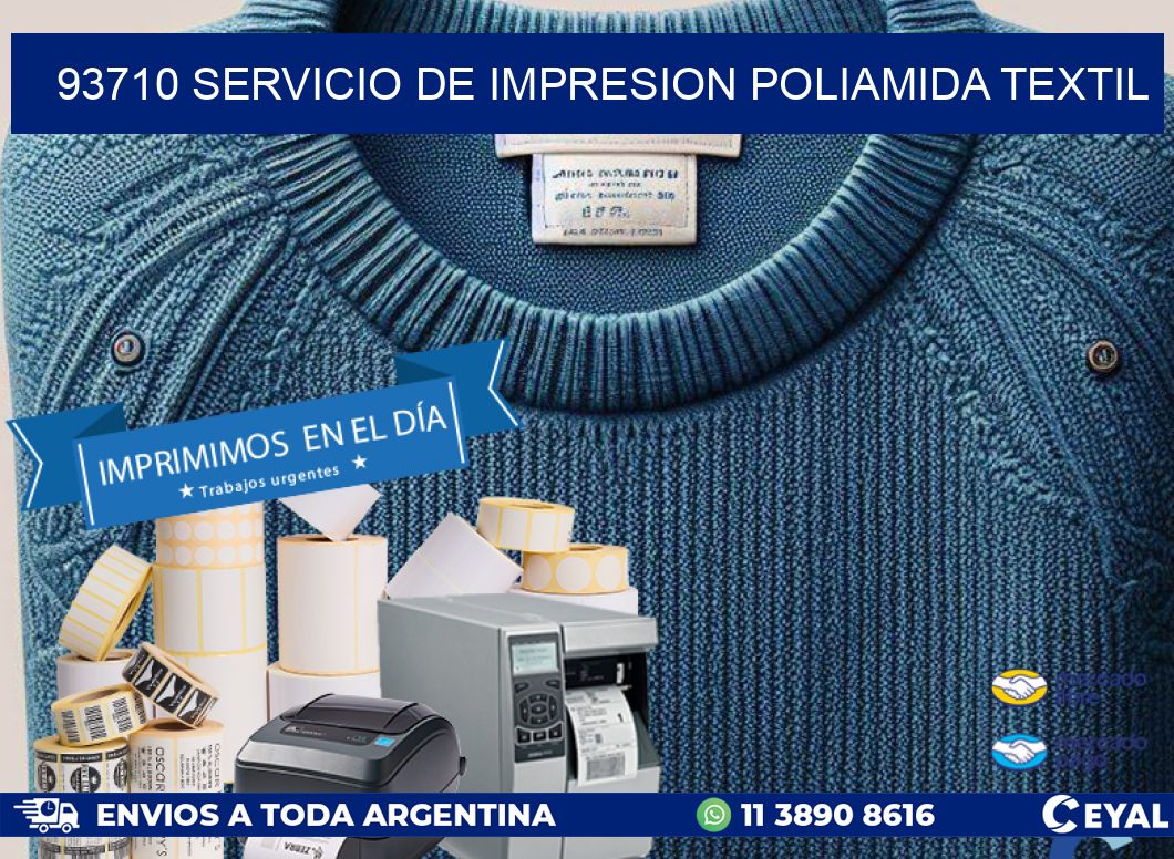 93710 SERVICIO DE IMPRESION POLIAMIDA TEXTIL