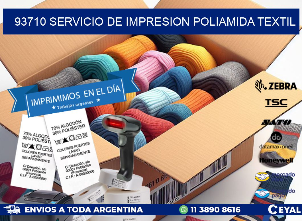 93710 SERVICIO DE IMPRESION POLIAMIDA TEXTIL