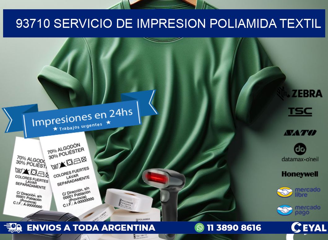 93710 SERVICIO DE IMPRESION POLIAMIDA TEXTIL