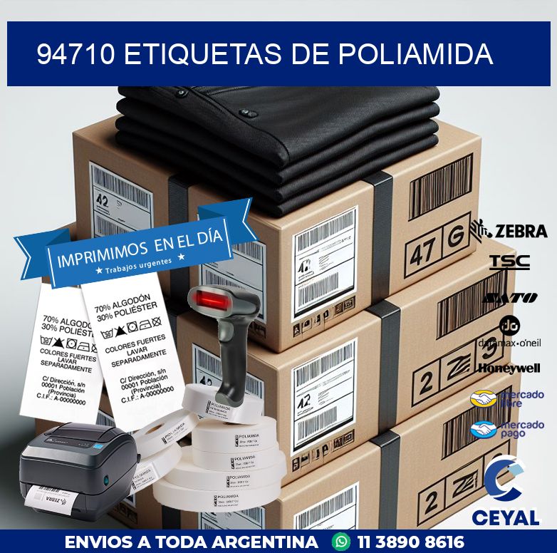 94710 ETIQUETAS DE POLIAMIDA