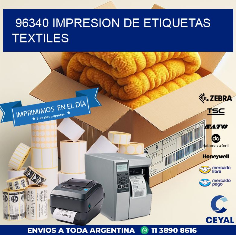 96340 IMPRESION DE ETIQUETAS TEXTILES