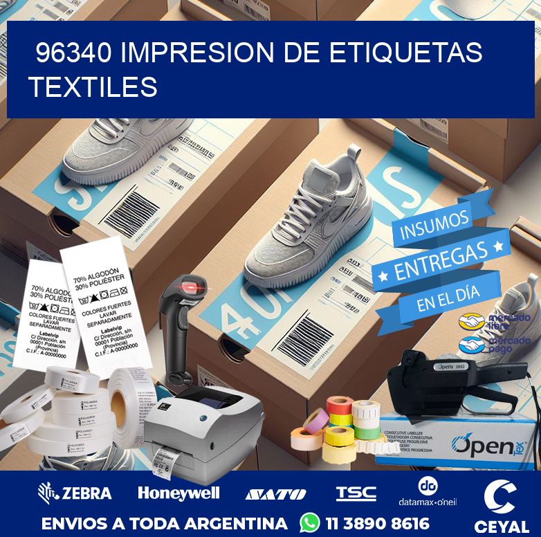 96340 IMPRESION DE ETIQUETAS TEXTILES
