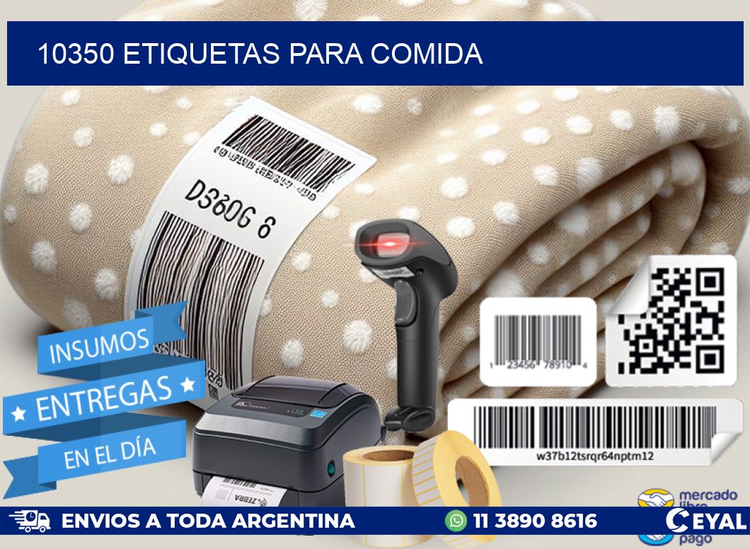 10350 ETIQUETAS PARA COMIDA