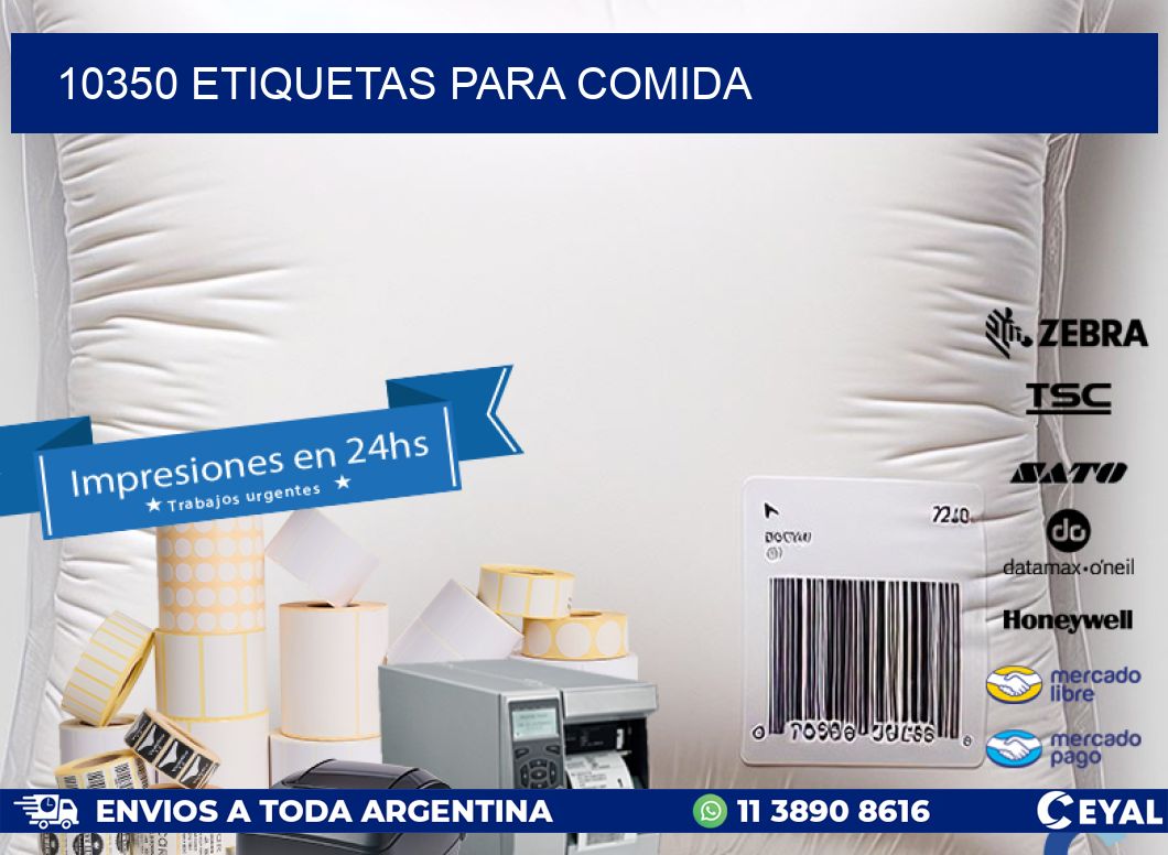 10350 ETIQUETAS PARA COMIDA