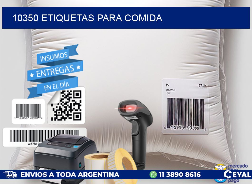 10350 ETIQUETAS PARA COMIDA