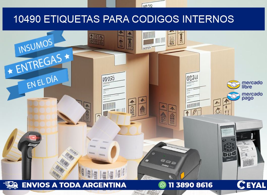 10490 ETIQUETAS PARA CODIGOS INTERNOS