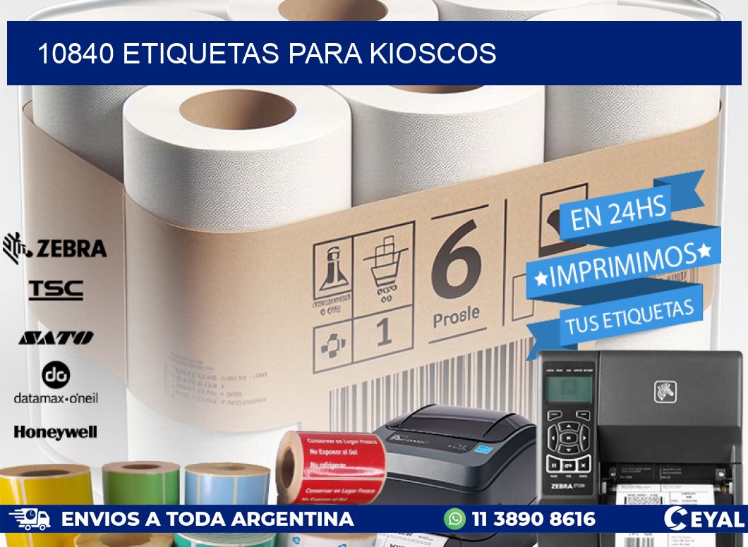 10840 ETIQUETAS PARA KIOSCOS