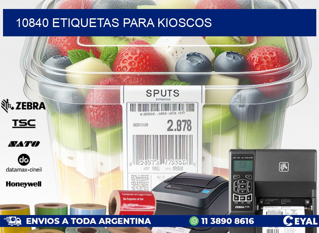 10840 ETIQUETAS PARA KIOSCOS