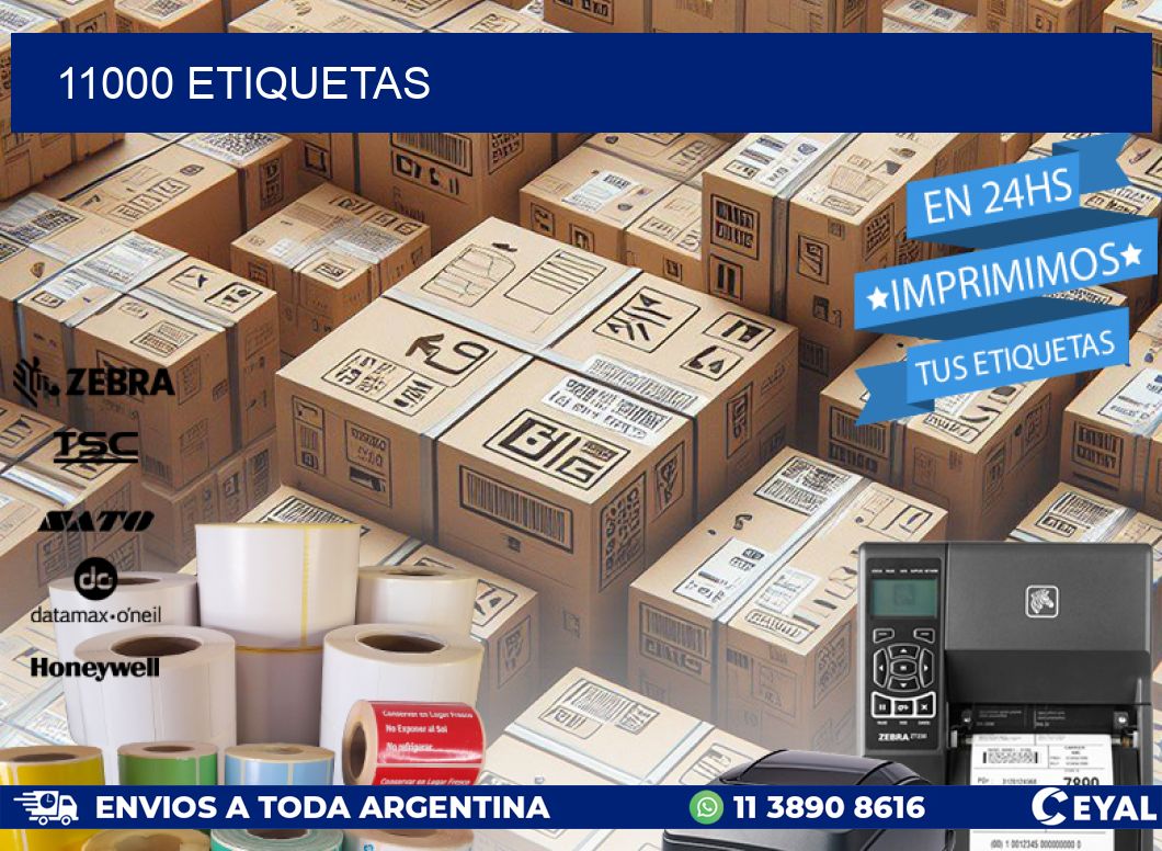 11000 ETIQUETAS