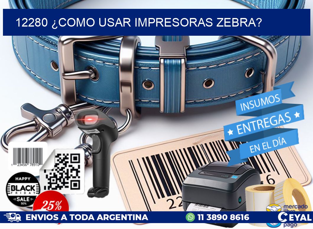 12280 ¿COMO USAR IMPRESORAS ZEBRA?