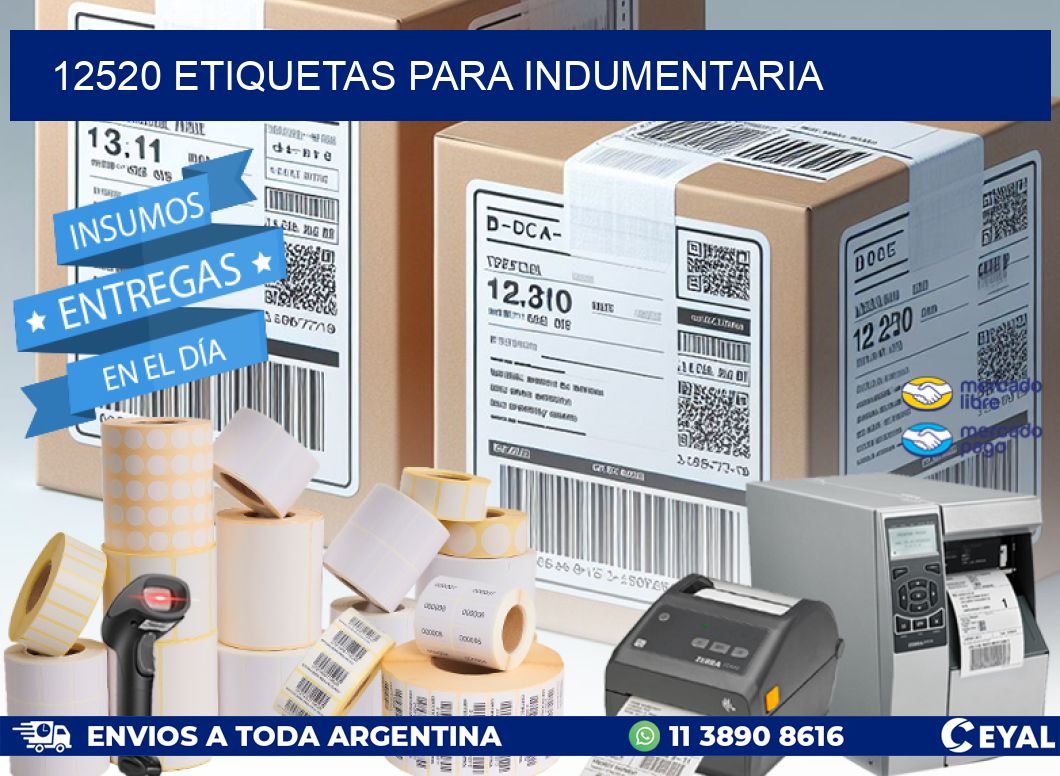 12520 ETIQUETAS PARA INDUMENTARIA