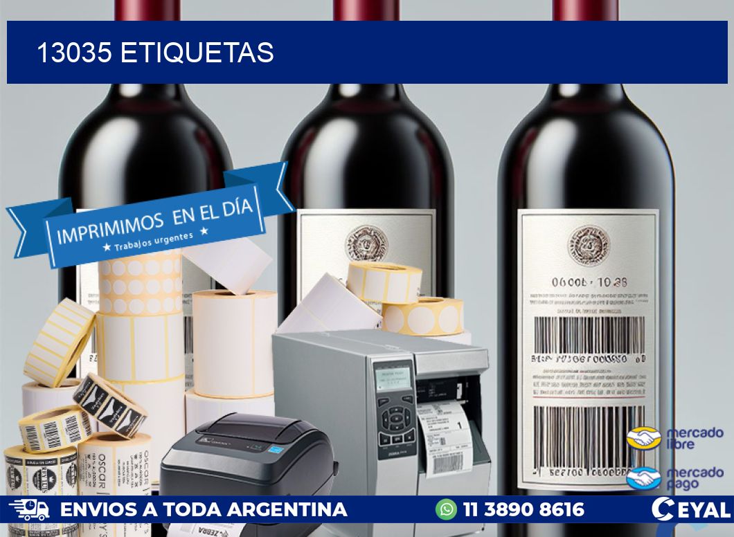 13035 ETIQUETAS