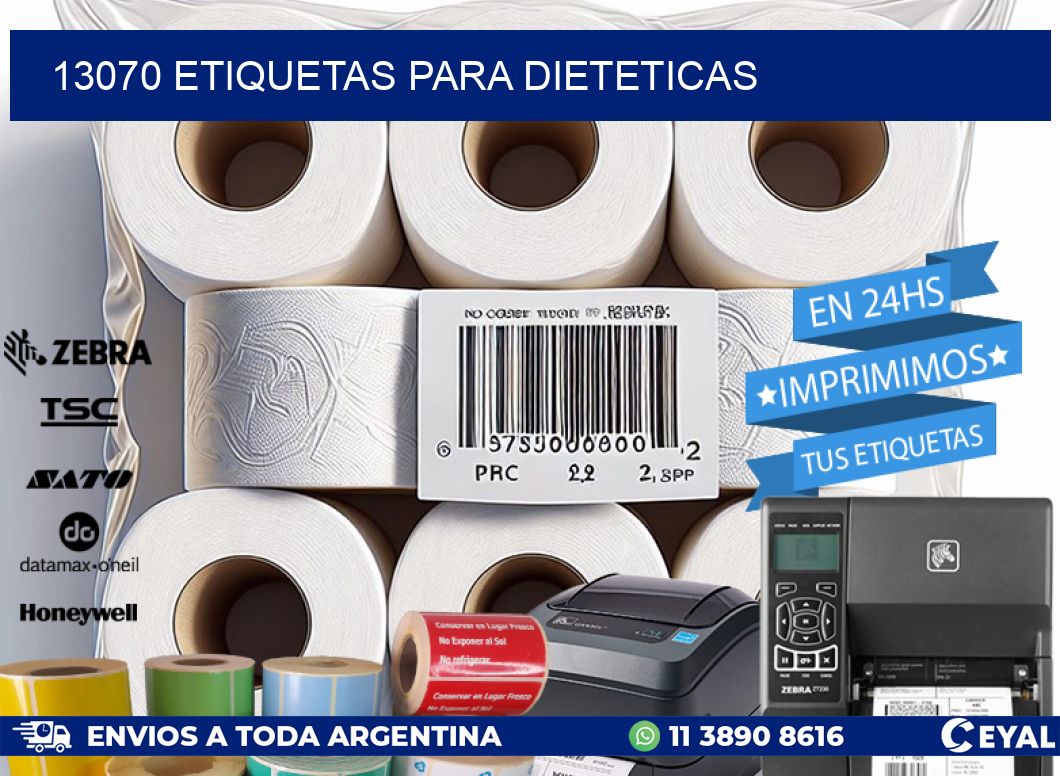 13070 ETIQUETAS PARA DIETETICAS