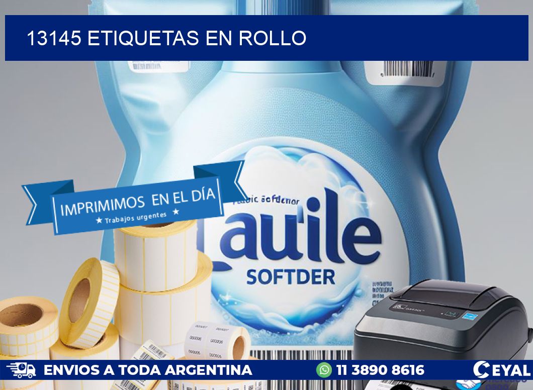 13145 ETIQUETAS EN ROLLO