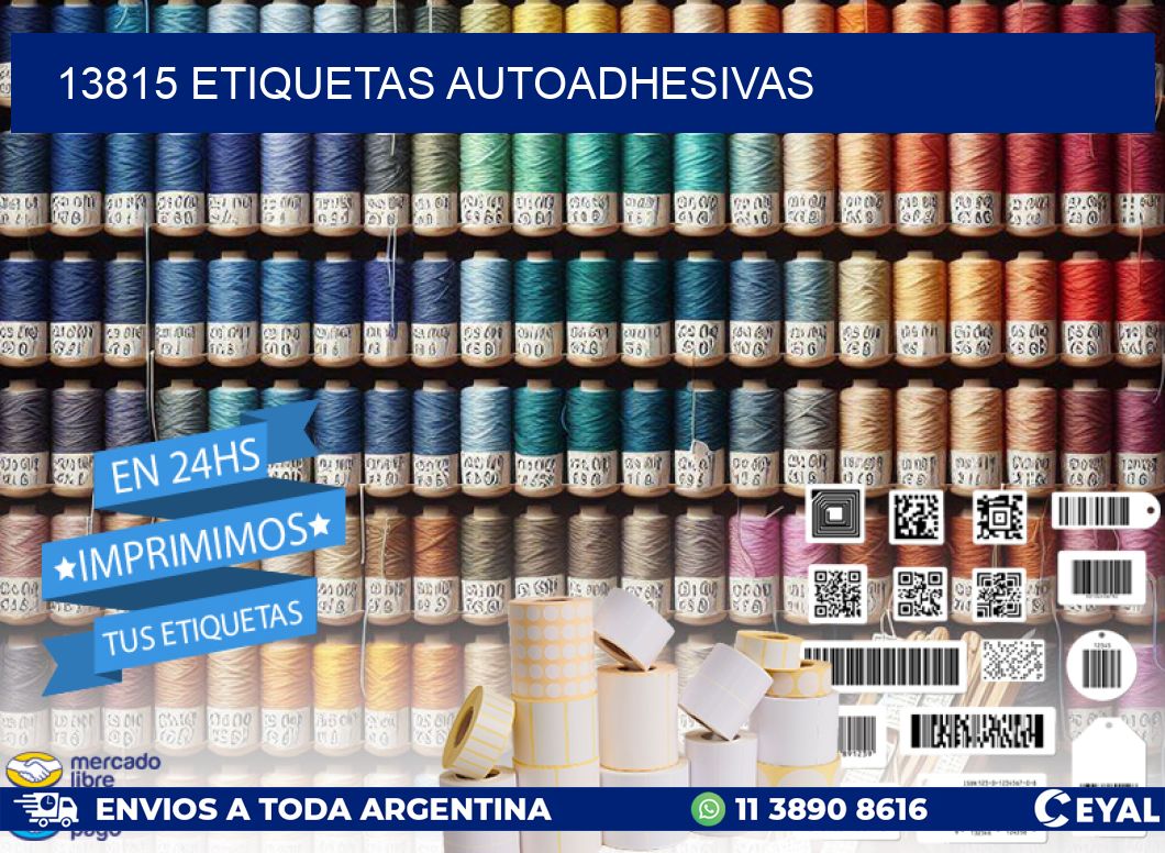 13815 ETIQUETAS AUTOADHESIVAS