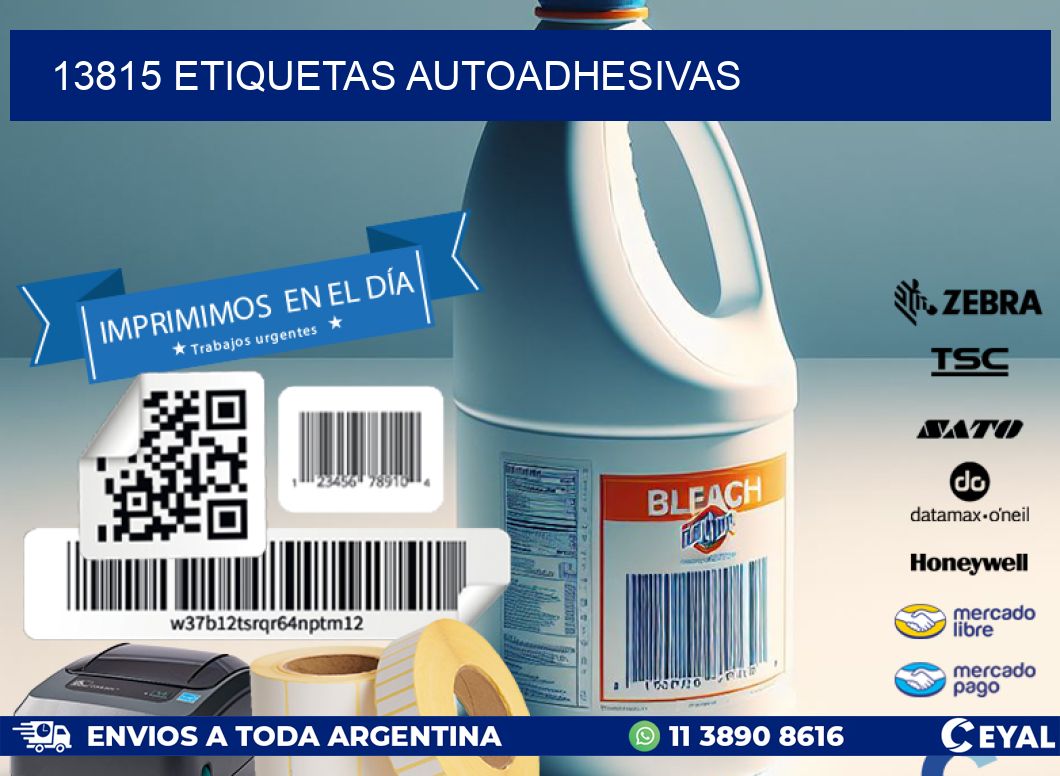 13815 ETIQUETAS AUTOADHESIVAS