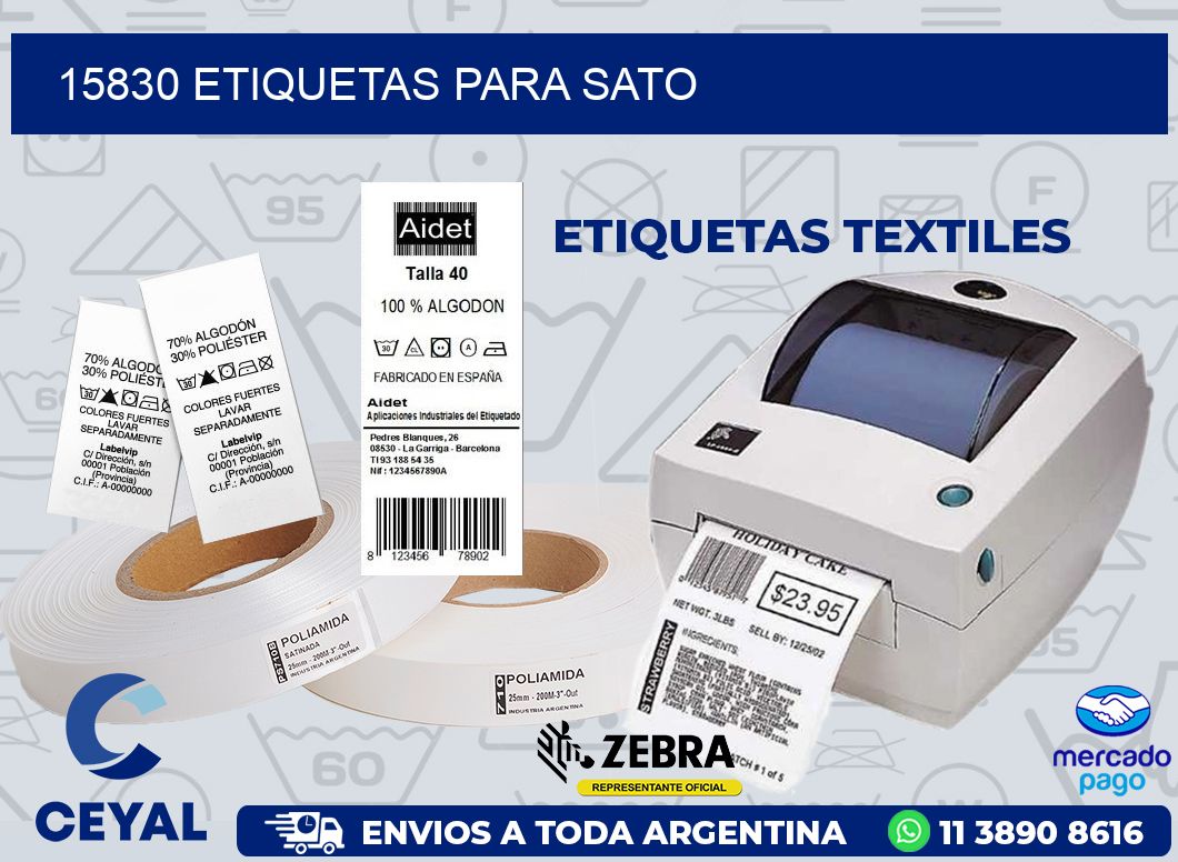 15830 ETIQUETAS PARA SATO