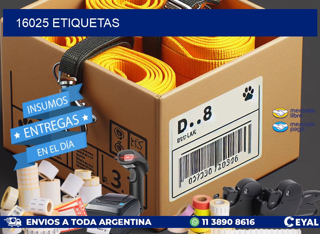 16025 ETIQUETAS