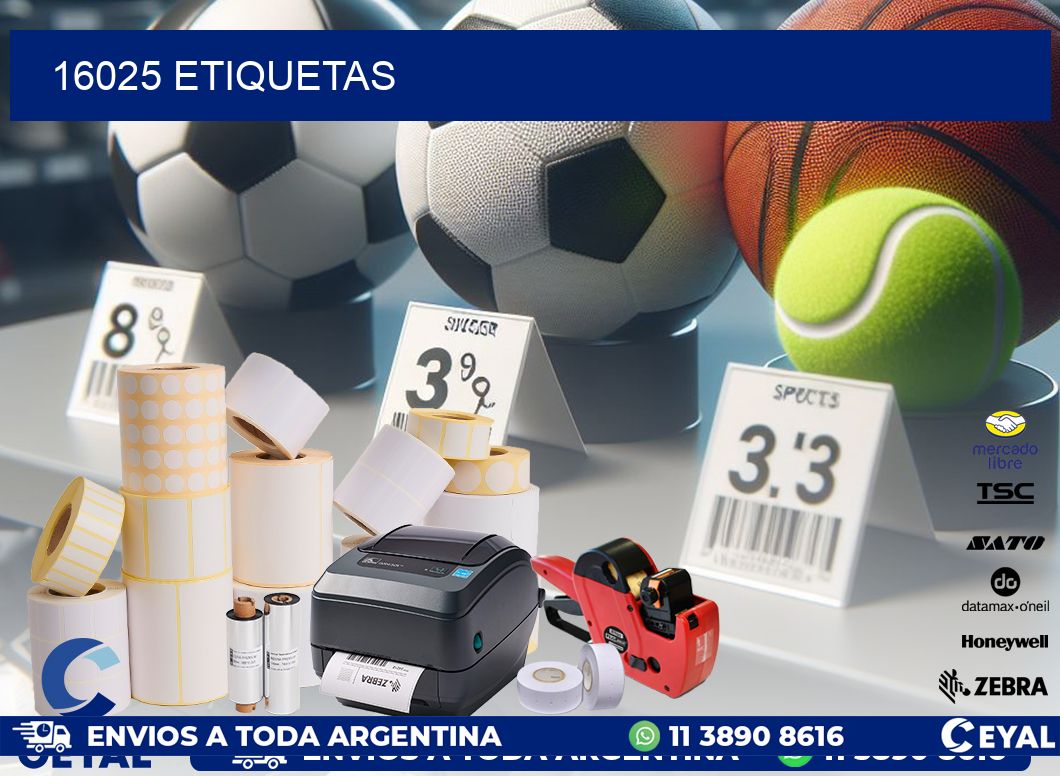 16025 ETIQUETAS