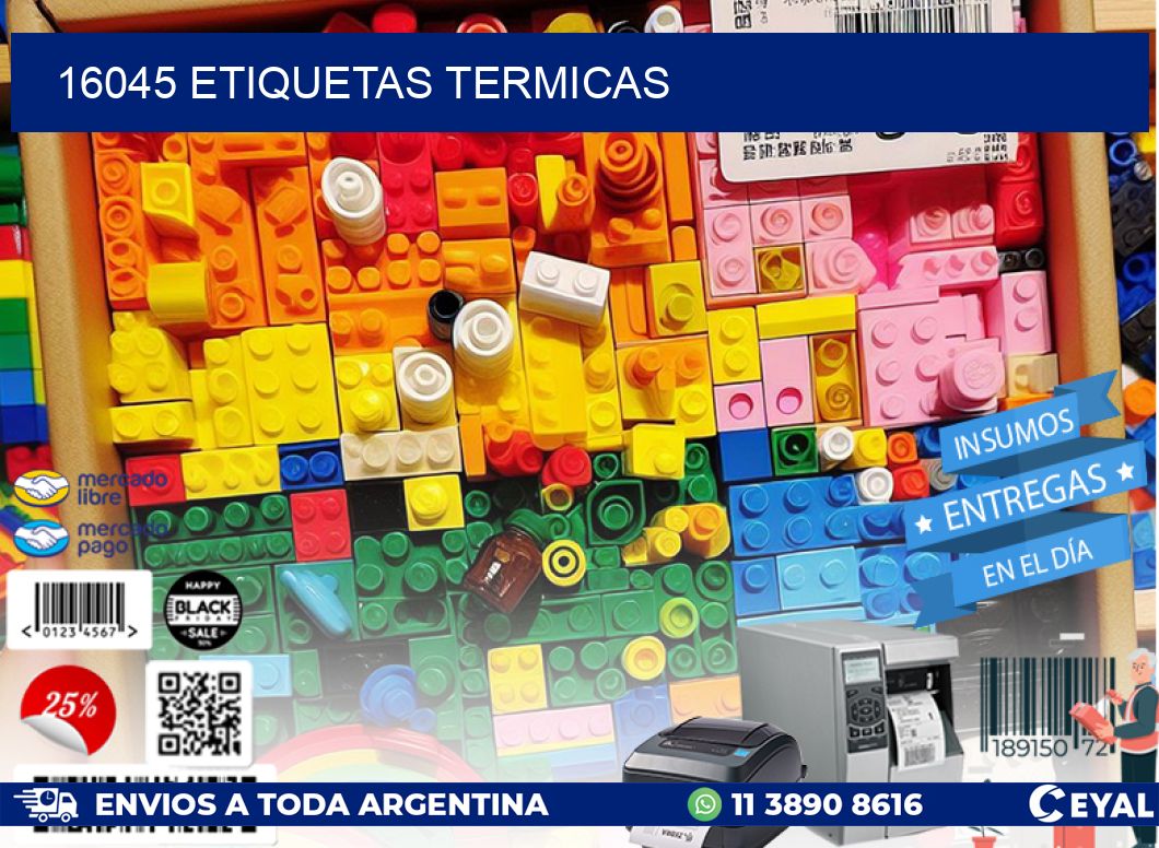 16045 ETIQUETAS TERMICAS