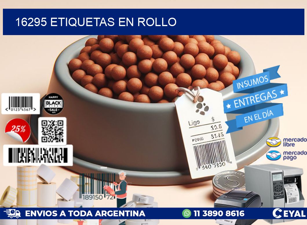 16295 ETIQUETAS EN ROLLO
