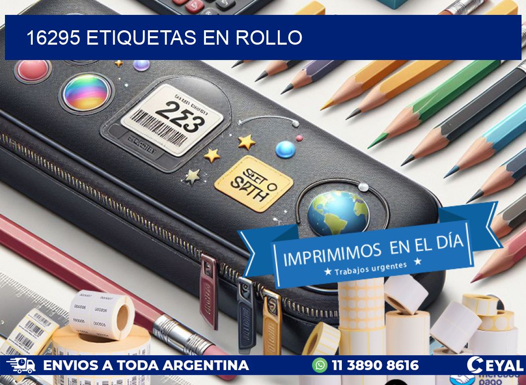 16295 ETIQUETAS EN ROLLO