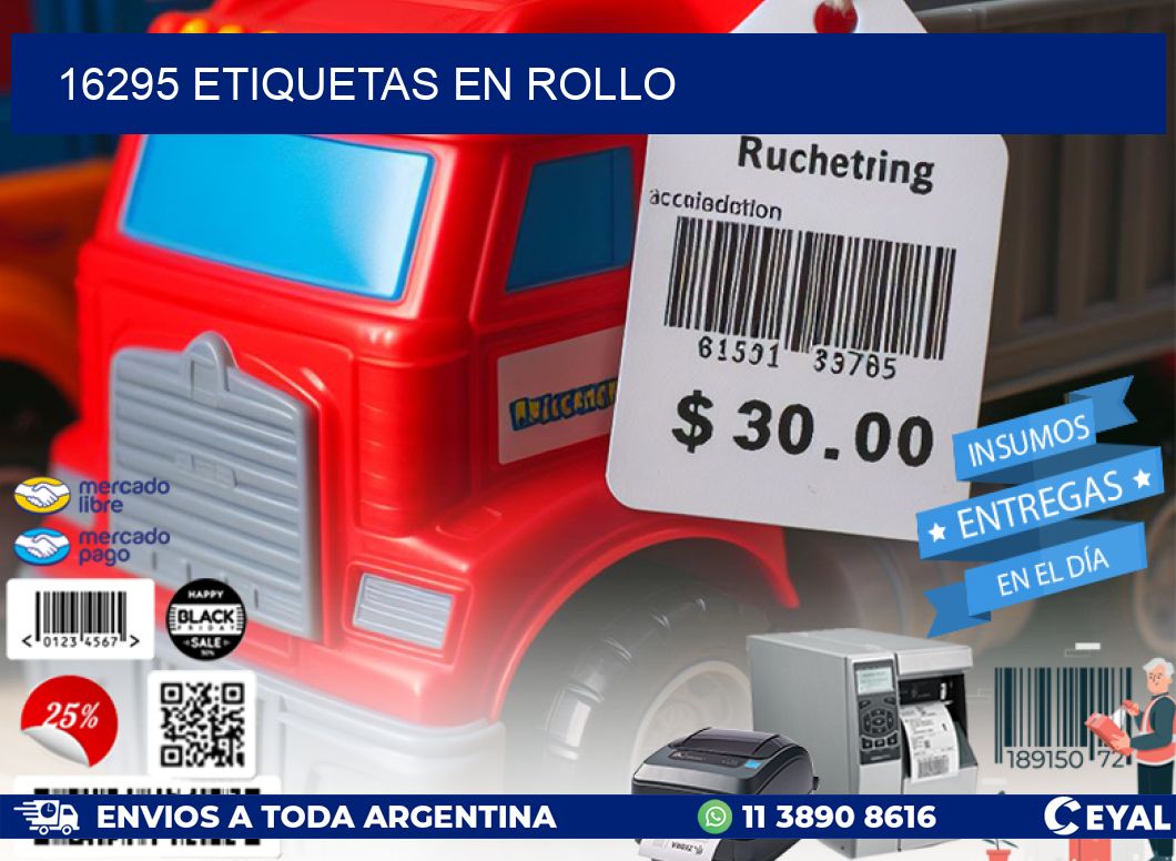 16295 ETIQUETAS EN ROLLO