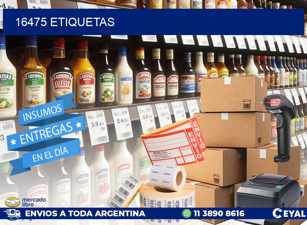 16475 ETIQUETAS