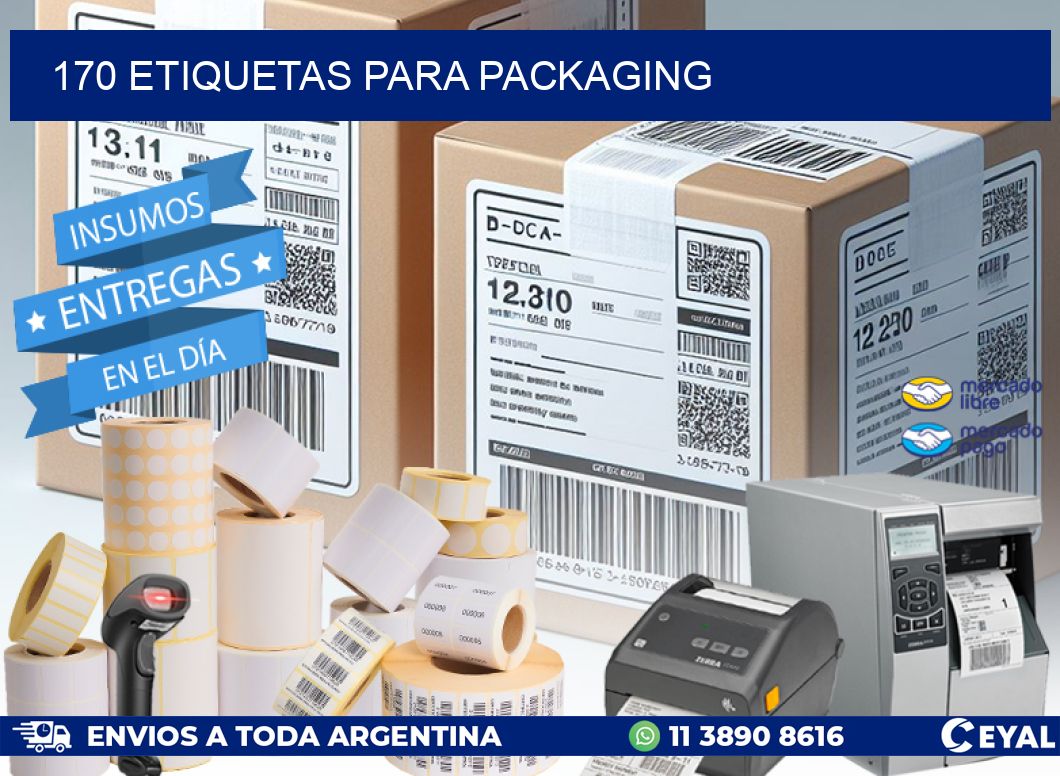 170 ETIQUETAS PARA PACKAGING