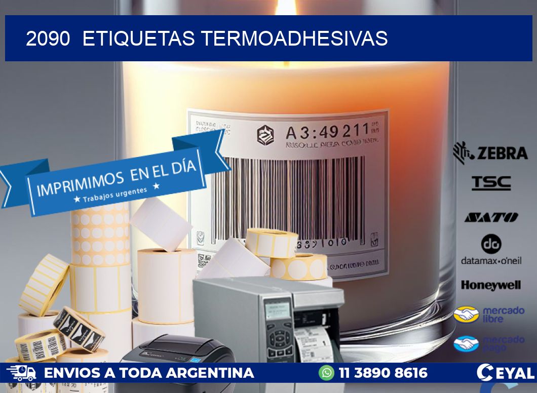 2090  ETIQUETAS TERMOADHESIVAS