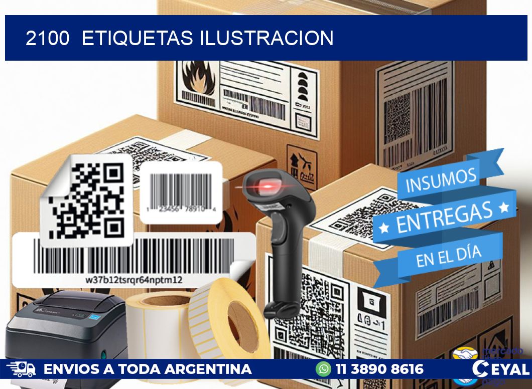 2100  ETIQUETAS ILUSTRACION