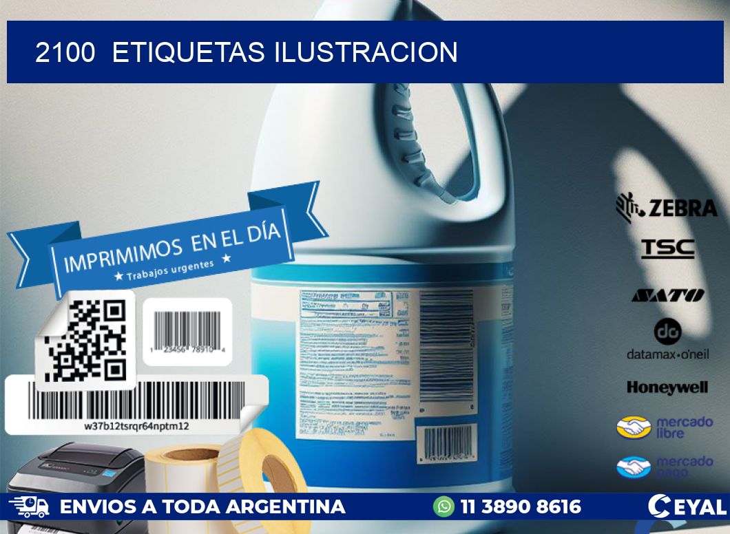 2100  ETIQUETAS ILUSTRACION