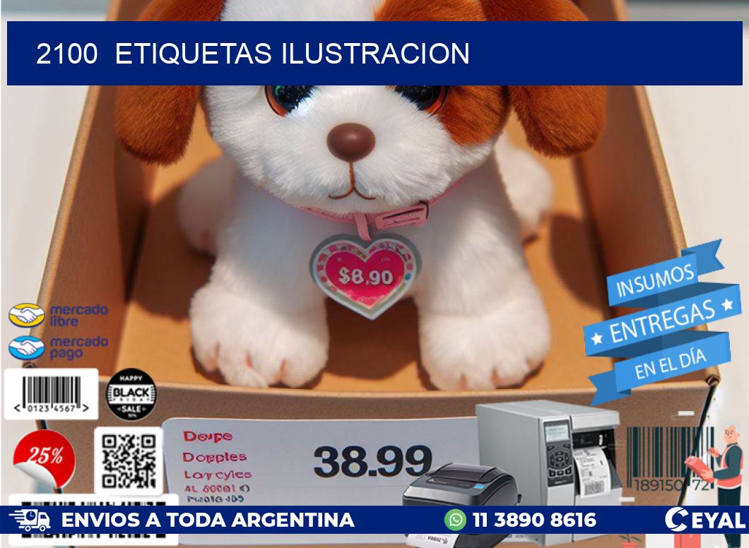 2100  ETIQUETAS ILUSTRACION