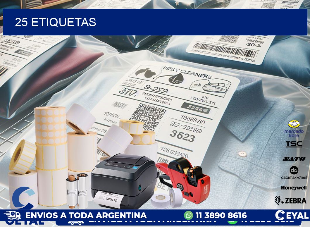 25 ETIQUETAS