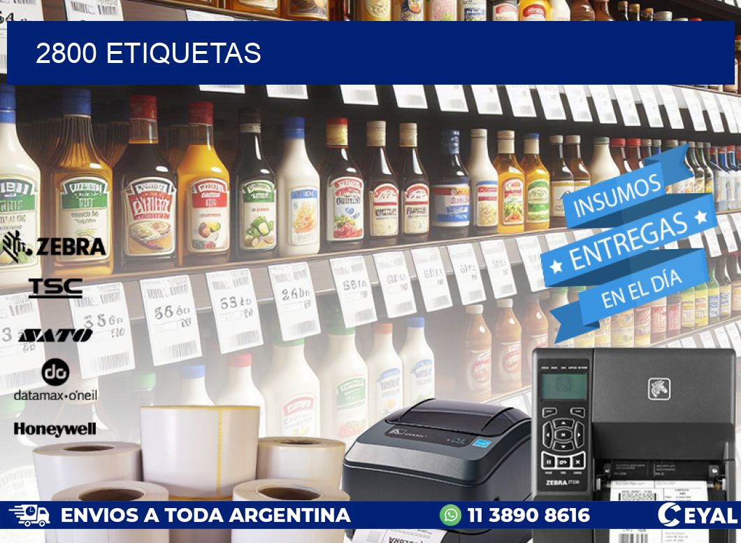 2800 ETIQUETAS