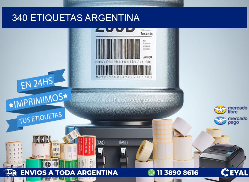 340 ETIQUETAS ARGENTINA