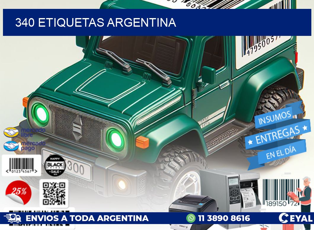340 ETIQUETAS ARGENTINA