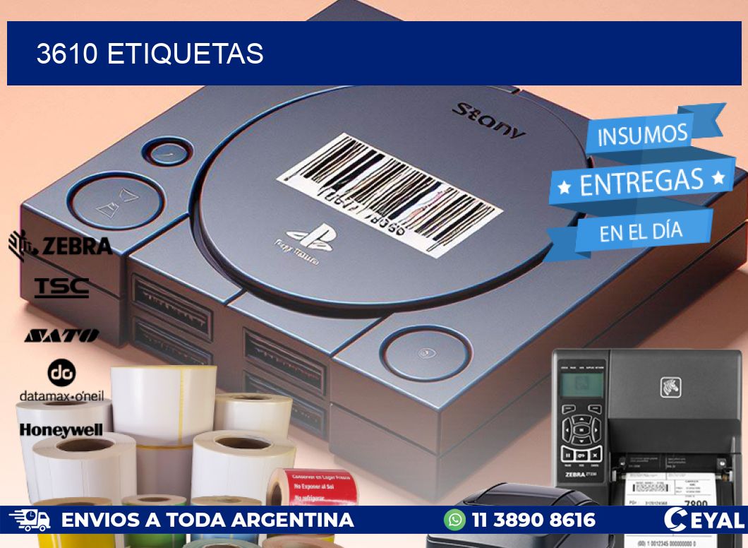 3610 ETIQUETAS