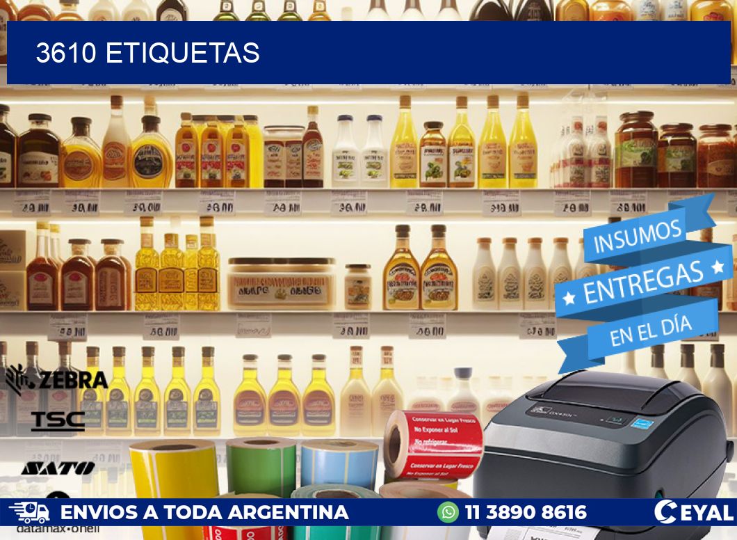 3610 ETIQUETAS
