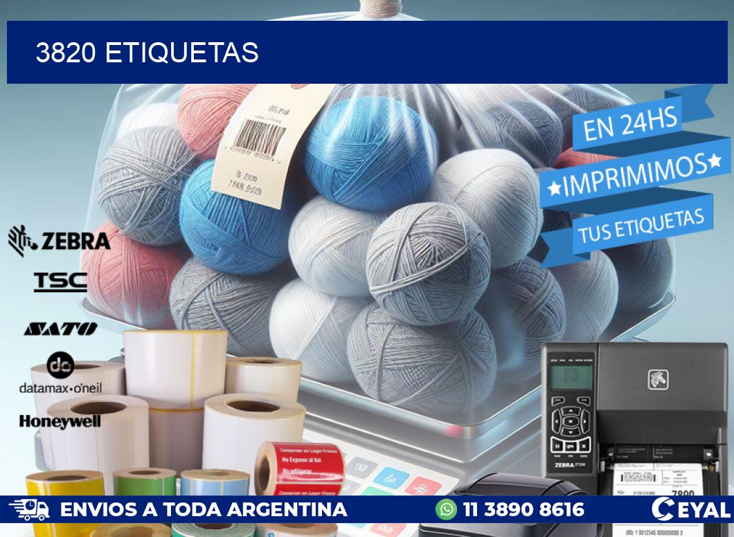3820 ETIQUETAS