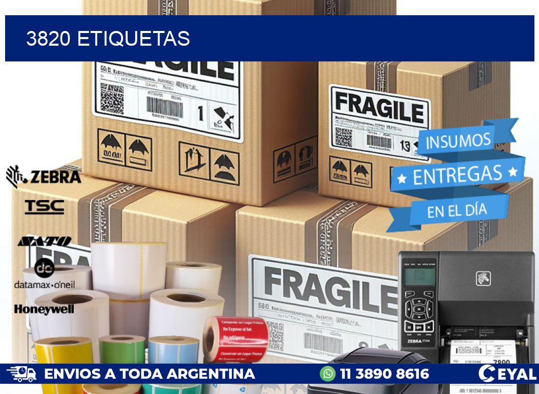 3820 ETIQUETAS