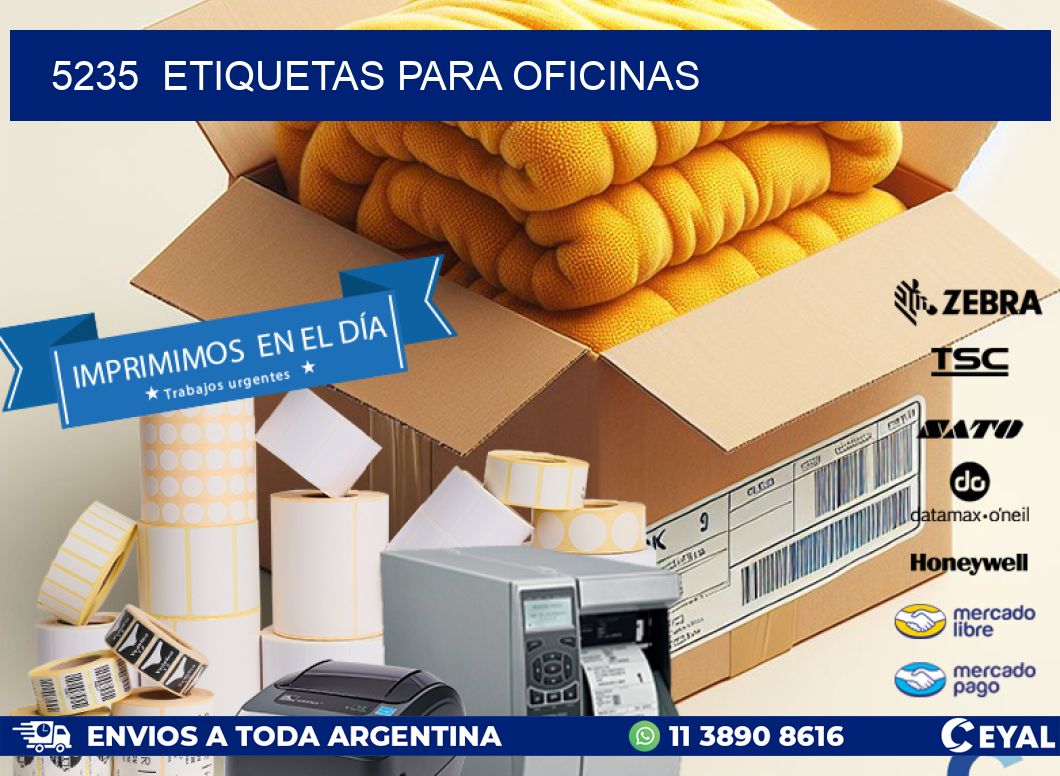 5235  ETIQUETAS PARA OFICINAS