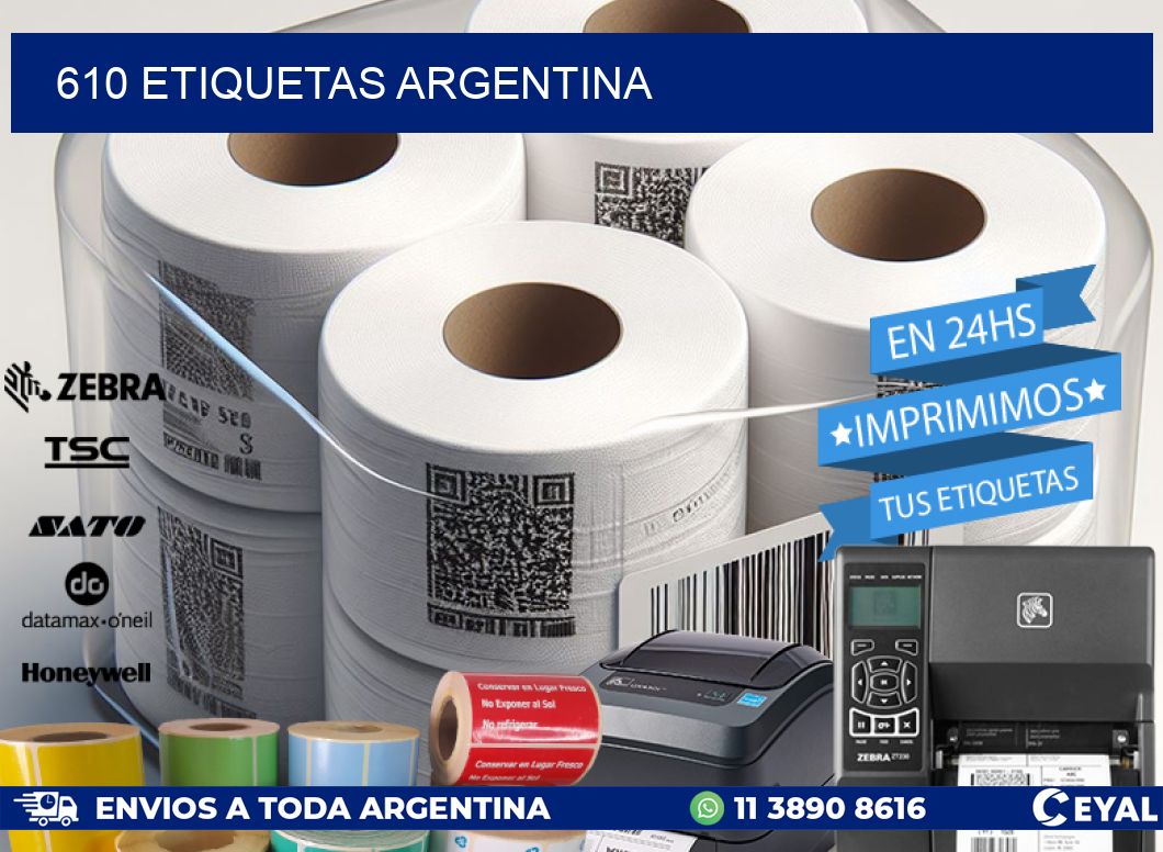 610 ETIQUETAS ARGENTINA