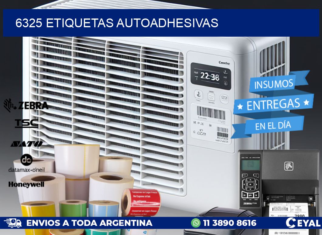 6325 ETIQUETAS AUTOADHESIVAS