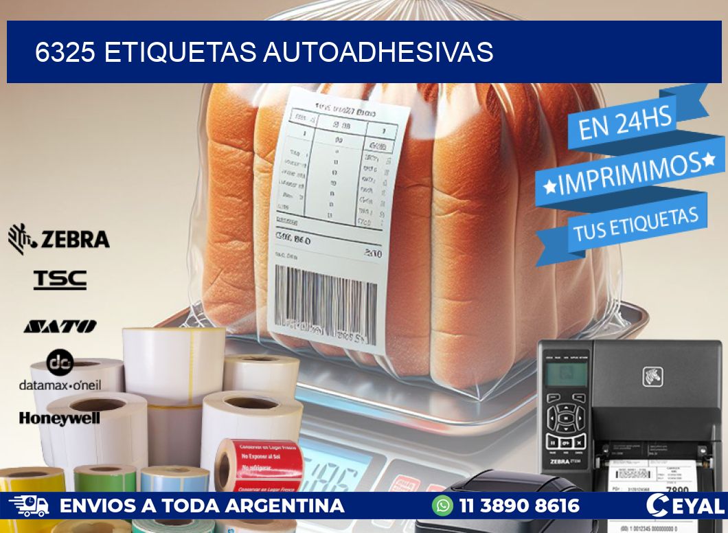 6325 ETIQUETAS AUTOADHESIVAS