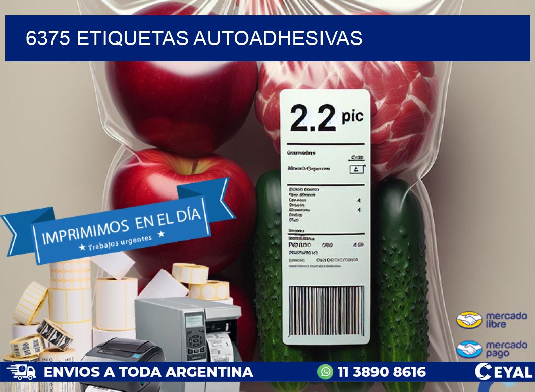 6375 ETIQUETAS AUTOADHESIVAS