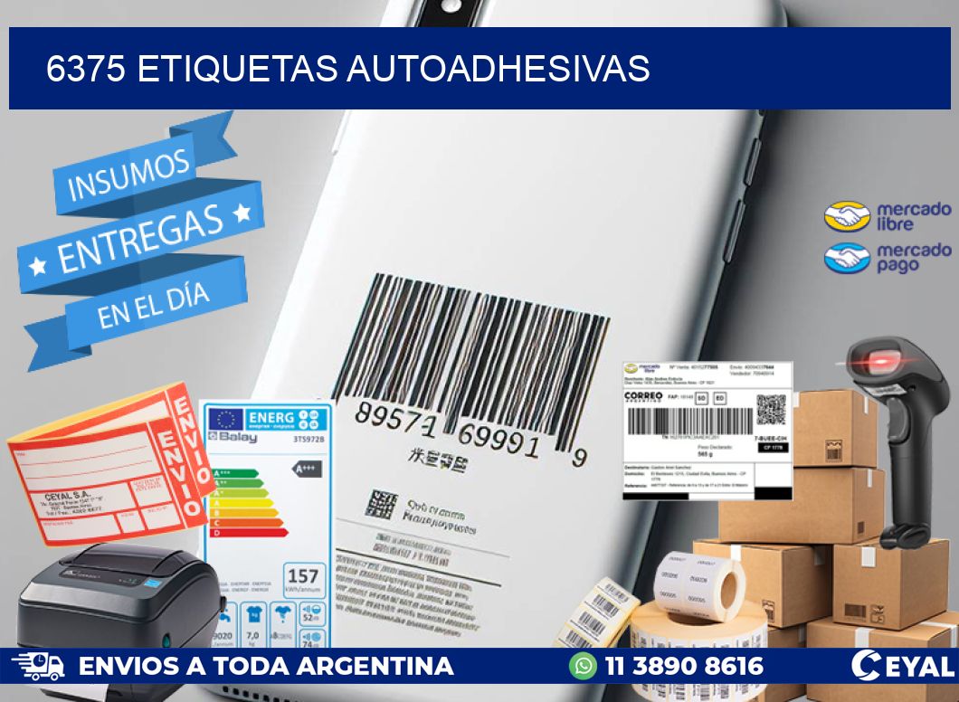 6375 ETIQUETAS AUTOADHESIVAS