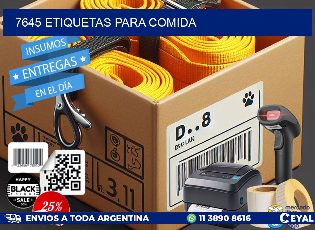 7645 ETIQUETAS PARA COMIDA